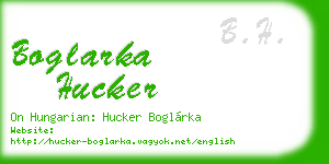 boglarka hucker business card